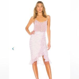 Lovers + Friends Women’s Suffolk Skirt in Lipstick Dot size Small $128 NWT (6-3)